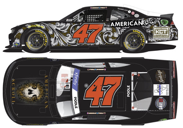 2022 Brennan Poole NASCAR Diecast 47 American Scroll 1:64 CWC Lionel Action ARC 99