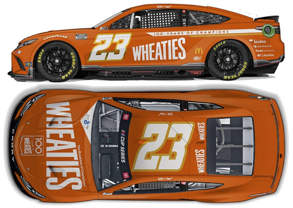 2022 Bubba Wallace NASCAR Diecast 23 Wheaties CWC 1:24 Lionel Action RCCA Elite Galaxy 99