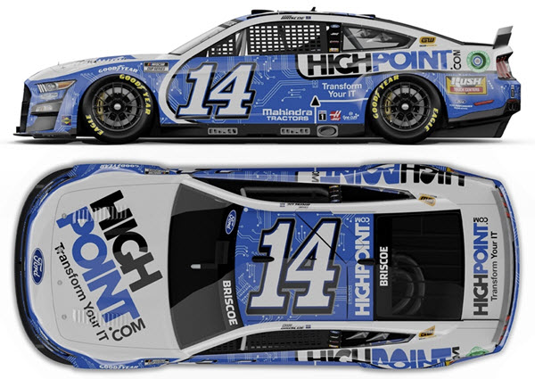 2022 Chase Briscoe NASCAR Diecast 14 HighPoint High Point CWC 1:24 Lionel Action ARC Color Chrome 99