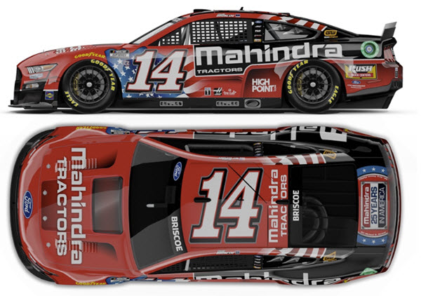 2022 Chase Briscoe NASCAR Diecast 14 Mahindra Tractors Salutes CWC 1:24 Lionel Action ARC Color Chrome 99