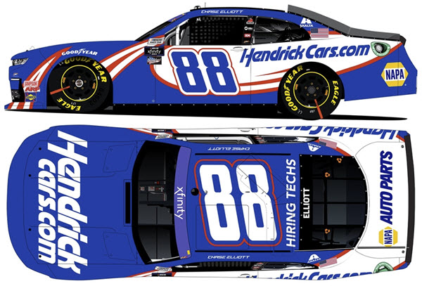2022 Chase Elliott NASCAR Diecast 88 HendrickCars Hendrick Cars XFS 1:64 CWC Lionel Action ARC 99