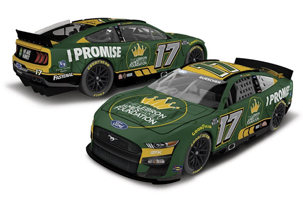 2022 Chris Buescher Diecast 17 Lebron James Foundation CWC 1:24 Lionel Action ARC 98