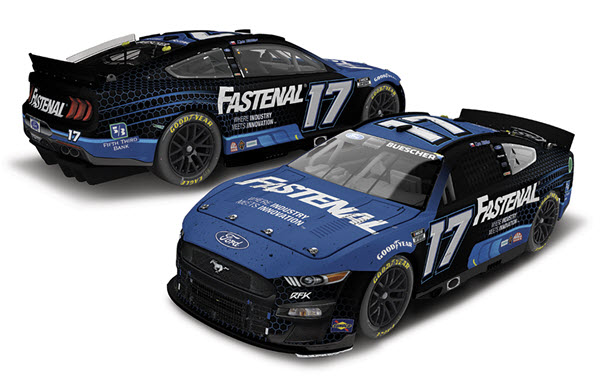 2022 Chris Buescher NASCAR Diecast 17 Fastenal Bristol Win Raced Version CWC 1:24 Lionel Action RCCA Elite Color Chrome 98