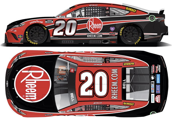 2022 Christopher Bell NASCAR Diecast 20 Rheem CWC 1:24 Lionel Action ARC Color Chrome 99