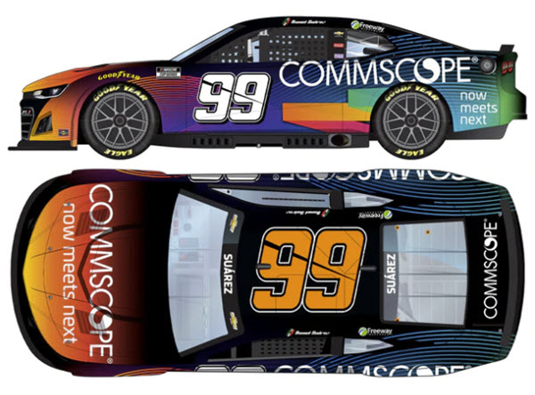 2022 Daniel Suarez NASCAR Diecast 99 Commscope CWC 1:24 Lionel Action ARC 99