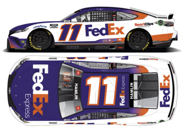 2022 Denny Hamlin NASCAR Diecast 11 FedEx Express CWC 1:24 Lionel Action ARC Color Chrome 99