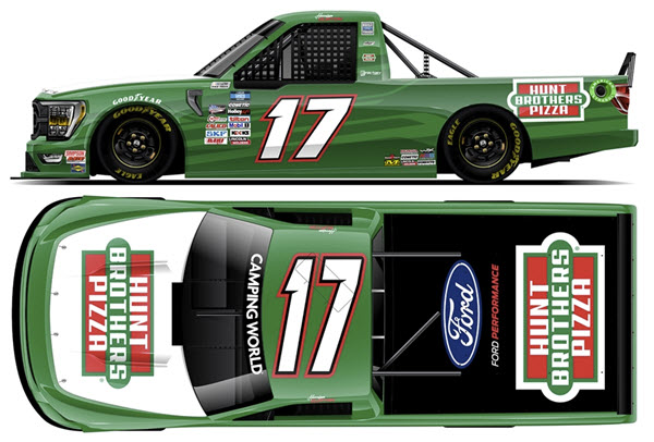2022 Harrison Burton NASCAR Diecast 17 Hunt Brothers Pizza Truck 1:24 Lionel Action ARC Color Chrome 99