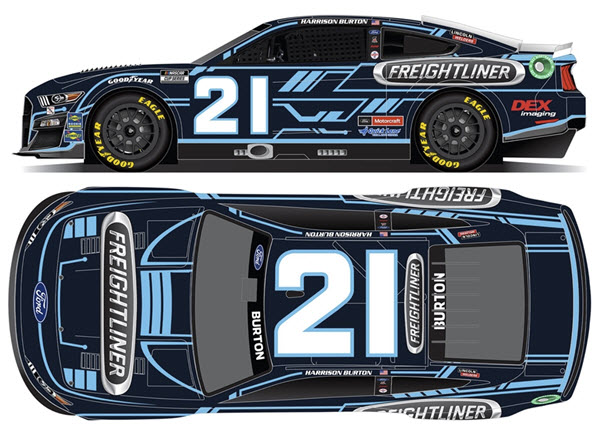 2022 Harrison Burton NASCAR Diecast 21 Freightliner CWC 1:24 Lionel Action ARC Color Chrome 99