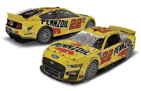 2022 Joey Logano NASCAR Diecast 22 Pennzoil Las Vegas Win Raced Version CWC 1:64 Lionel Action ARC Diecast Chassis 98