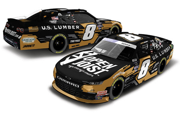 2022 Josh Berry NASCAR Diecast 8 US Lumber Open Joist 1:24 CWC Lionel Action ARC Color Chrome 99