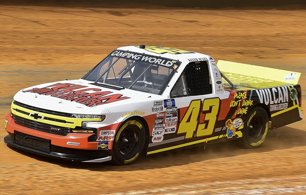 2022 Keith Mcgee NASCAR Diecast 43 Vulcan Towing Silverado Truck 1:24 Lionel Action ARC 99