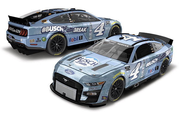 2022 Kevin Harvick NASCAR Diecast 4 Busch Light Latte Break CWC 1:24 Lionel Action ARC Color Chrome 99