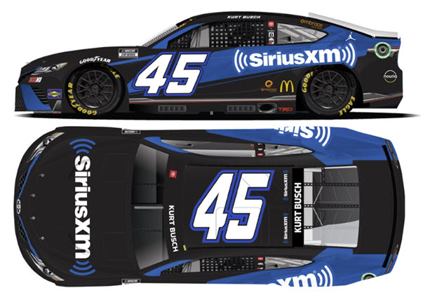 2022 Kurt Busch NASCAR Diecast 45 SiriusXM Sirius XM CWC 1:24 Lionel Action RCCA Elite 99