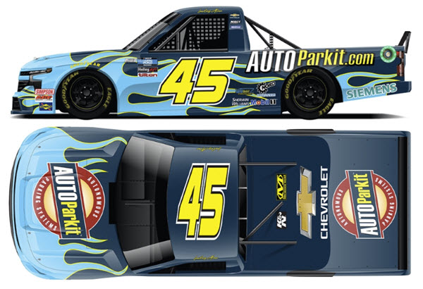 2022 Lawless Alan NASCAR Diecast 45 Autoparkit Darlington Throwback Truck 1:24 Lionel Action ARC Color Chrome 99