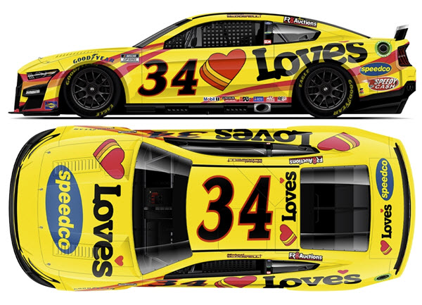 2022 Michael McDowell NASCAR Diecast 34 Loves Travel Stops CWC 1:64 Lionel Action ARC 99