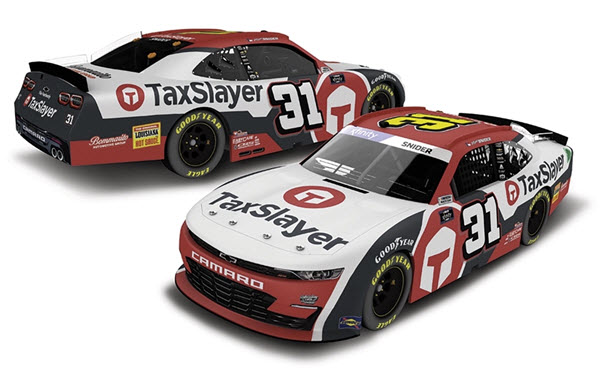 2022 Myatt Snider NASCAR Diecast 31 TaxSlayer Tax Slayer CWC 1:24 Action ARC Color Chrome 99