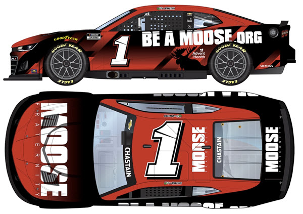 2022 Ross Chastain NASCAR Diecast 1 Moose Fraternity 1:24 CWC Lionel Action ARC Autographed 99