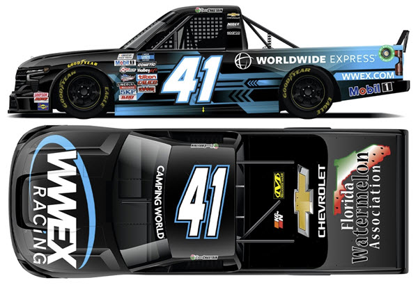 2022 Ross Chastain NASCAR Diecast 41 Worldwide Express Truck 1:24 Lionel Action ARC Color Chrome 99