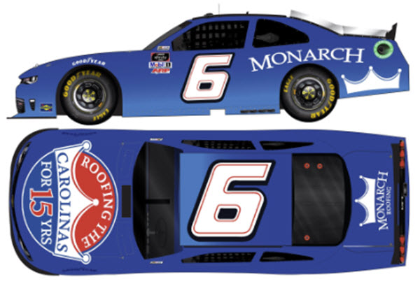 2022 Ryan Vargas NASCAR Diecast 6 Monarch Roofing CWC 1:64 Lionel Action ARC 99