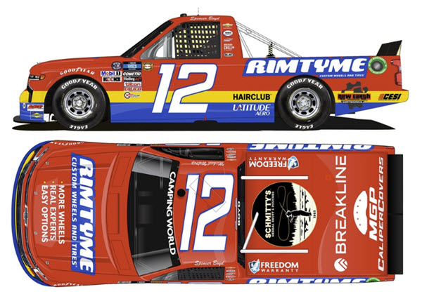 2022 Spencer Boyd NASCAR Diecast 12 RimTyme Truck 1:64 Lionel Action ARC 99