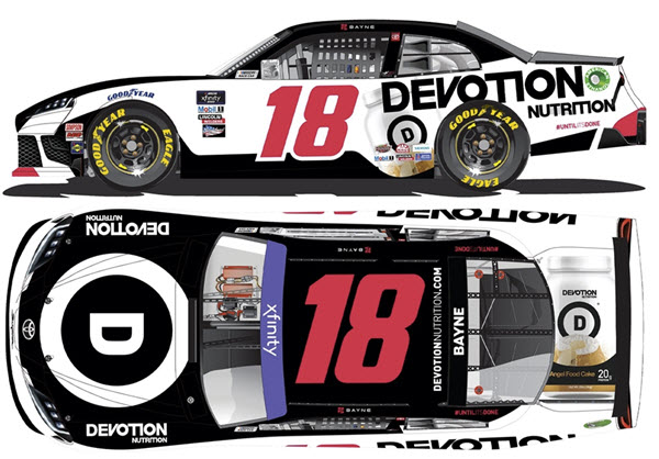 2022 Trevor Bayne NASCAR Diecast 18 Devotion Nutrition 1:64 Lionel Action ARC 99