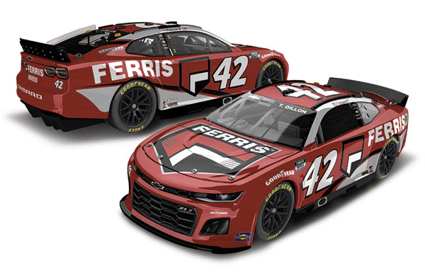 2022 Ty Dillon NASCAR Diecast 42 Ferris CWC 1:24 Lionel Action ARC Color Chrome 99