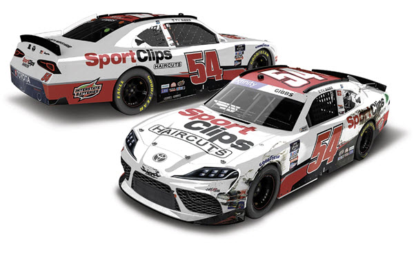 2022 Ty Gibbs NASCAR Diecast 54 Sport Clips Atlanta Win Raced Version CWC 1:64 Lionel Action ARC 96