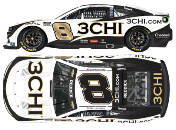 2022 Tyler Reddick NASCAR Diecast 8 3CHI CWC 1:24 Lionel Action ARC Color Chrome 99