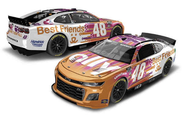 2023 Alex Bowman NASCAR Diecast 48 Ally Best Friends CWC 1:24 Lionel Action ARC Color Chrome 99