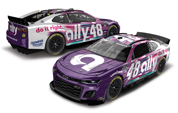 2023 Alex Bowman NASCAR Diecast 48 Ally CWC 1:64 Lionel Action ARC Diecast Chassis 99