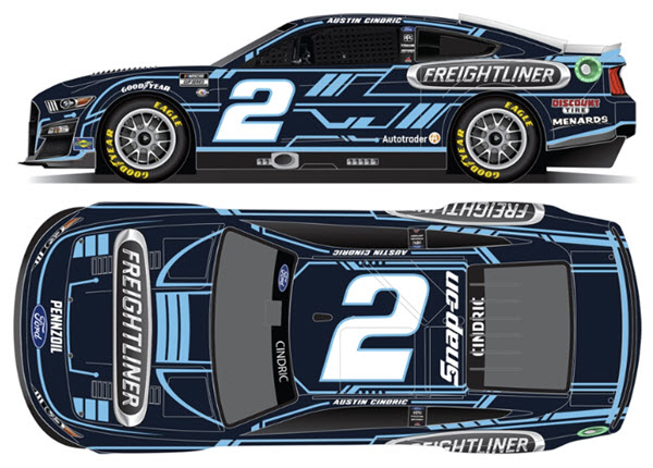 2023 Austin Cindric NASCAR Diecast 2 Freightliner CWC 1:64 Lionel Action ARC Diecast Chassis 99