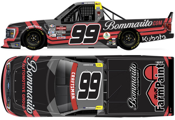 2023 Ben Rhodes NASCAR Diecast 99 Bommarito Truck 1:24 Lionel Action ARC 99