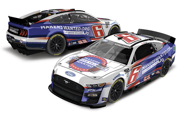 2023 Brad Keselowski NASCAR Diecast 6 Elk Grove Village CWC 1:24 Lionel Action ARC Color Chrome 99