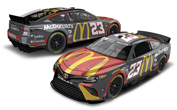 2023 Bubba Wallace NASCAR Diecast 23 McDonalds CWC 1:24 Lionel Action ARC Color Chrome 98