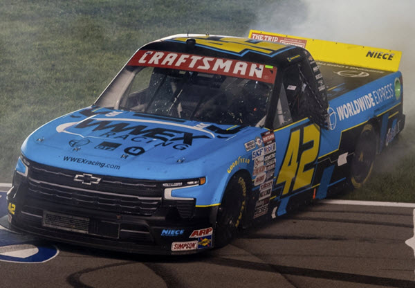 2023 Carson Hocevar NASCAR Diecast 42 WWEX World Wide Express Nashville Win Raced Version Truck 1:64 Lionel Action ARC 99