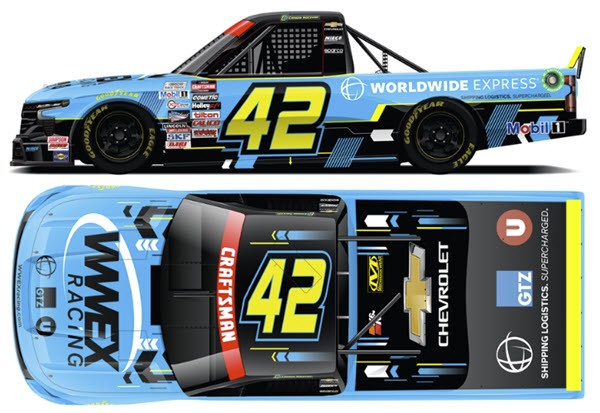 2023 Carson Hocevar NASCAR Diecast 42 WWEX World Wide Express Truck 1:64 Lionel Action ARC 99