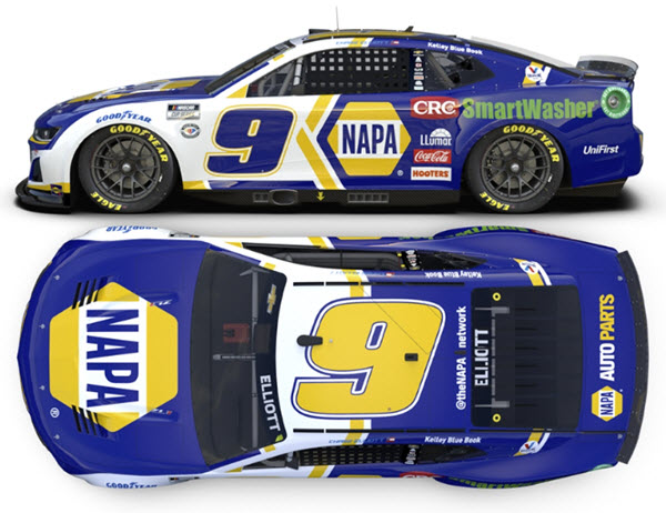 2023 Chase Elliott NASCAR Diecast 9 NAPA CRC SmartWasher CWC 1:64 Lionel Action ARC Diecast Chassis 99