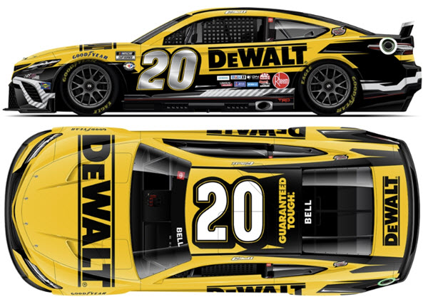 2023 Christopher Bell NASCAR Diecast 20 DeWalt CWC 1:24 Lionel Action ARC Color Chrome 99