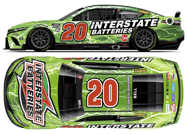 2023 Christopher Bell NASCAR Diecast 20 Interstate Batteries CWC 1:24 Lionel Action RCCA Elite 99