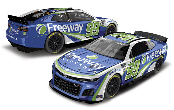 2023 Daniel Suarez NASCAR Diecast 99 Freeway Insurance CWC 1:24 Lionel Action ARC Color Chrome 99