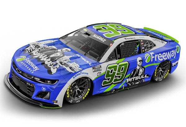 2023 Daniel Suarez NASCAR Diecast 99 Freeway Insurance Pitbull CWC 1:24 Lionel Action RCCA ELite 99