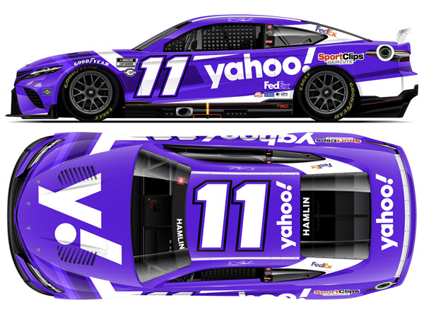 2023 Denny Hamlin NASCAR Diecast 11 Yahoo CWC 1:24 Lionel Action ARC 99