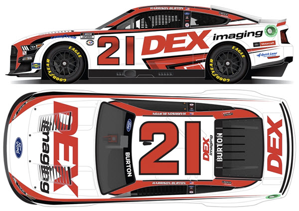 2023 Harrison Burton NASCAR Diecast 21 DEX Imaging CWC 1:24 Lionel Action ARC Color Chrome 99