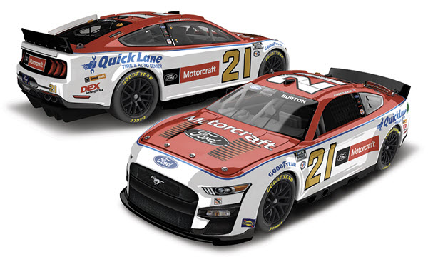 2023 Harrison Burton NASCAR Diecast 21 Motorcraft CWC 1:24 Lionel Action RCCA Elite 99