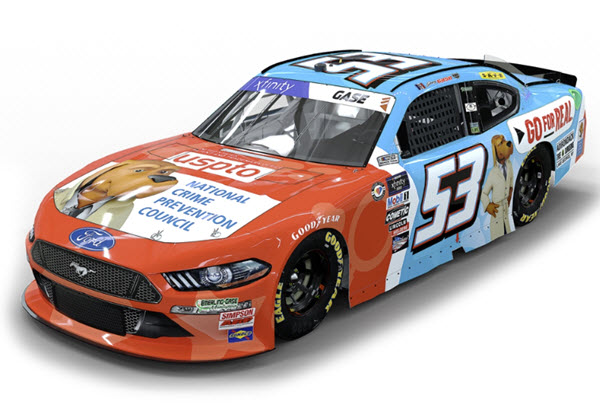 2023 Joey Gase NASCAR Diecast 53 Crime Prevention Council CWC 1:24 Action ARC 99