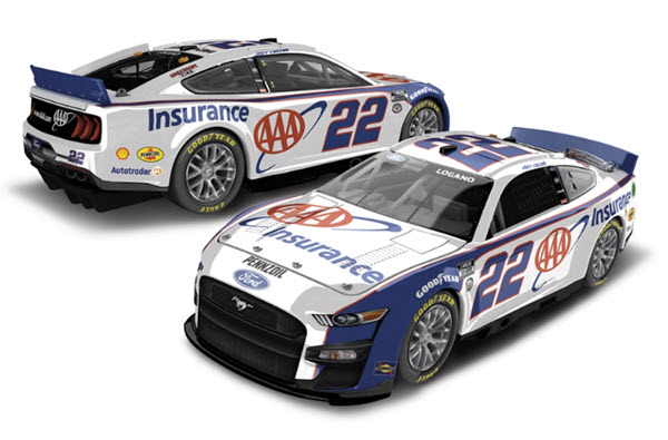 2023 Joey Logano NASCAR Diecast 22 AAA Insurance CWC 1:24 Lionel Action ARC Color Chrome 99