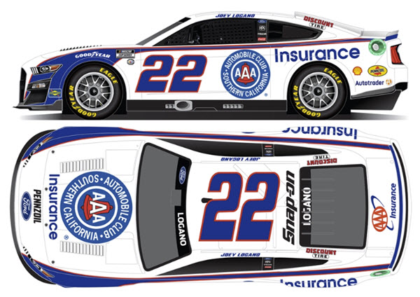 2023 Joey Logano NASCAR Diecast 22 AAA So Cal CWC 1:24 Lionel Action ARC Color Chrome 99