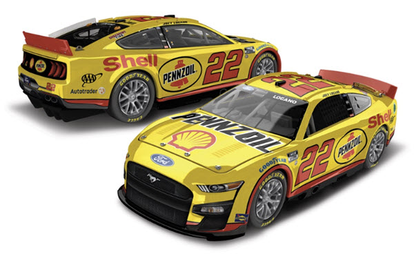 2023 Joey Logano NASCAR Diecast 22 Shell Pennzoil CWC 1:24 Lionel Action ARC Color Chrome 99