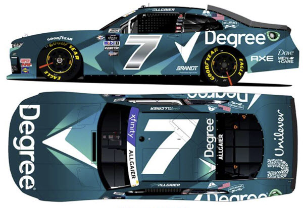 2023 Justin Allgaier NASCAR Diecast 7 Degree CWC 1:64 Lionel Action ARC 99