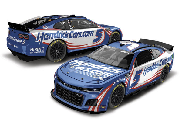 2023 Kyle Larson NASCAR Diecast 5 HendrickCars Hendrick Cars 1:24 CWC Lionel Action RCCA Elite Liquid Color 99